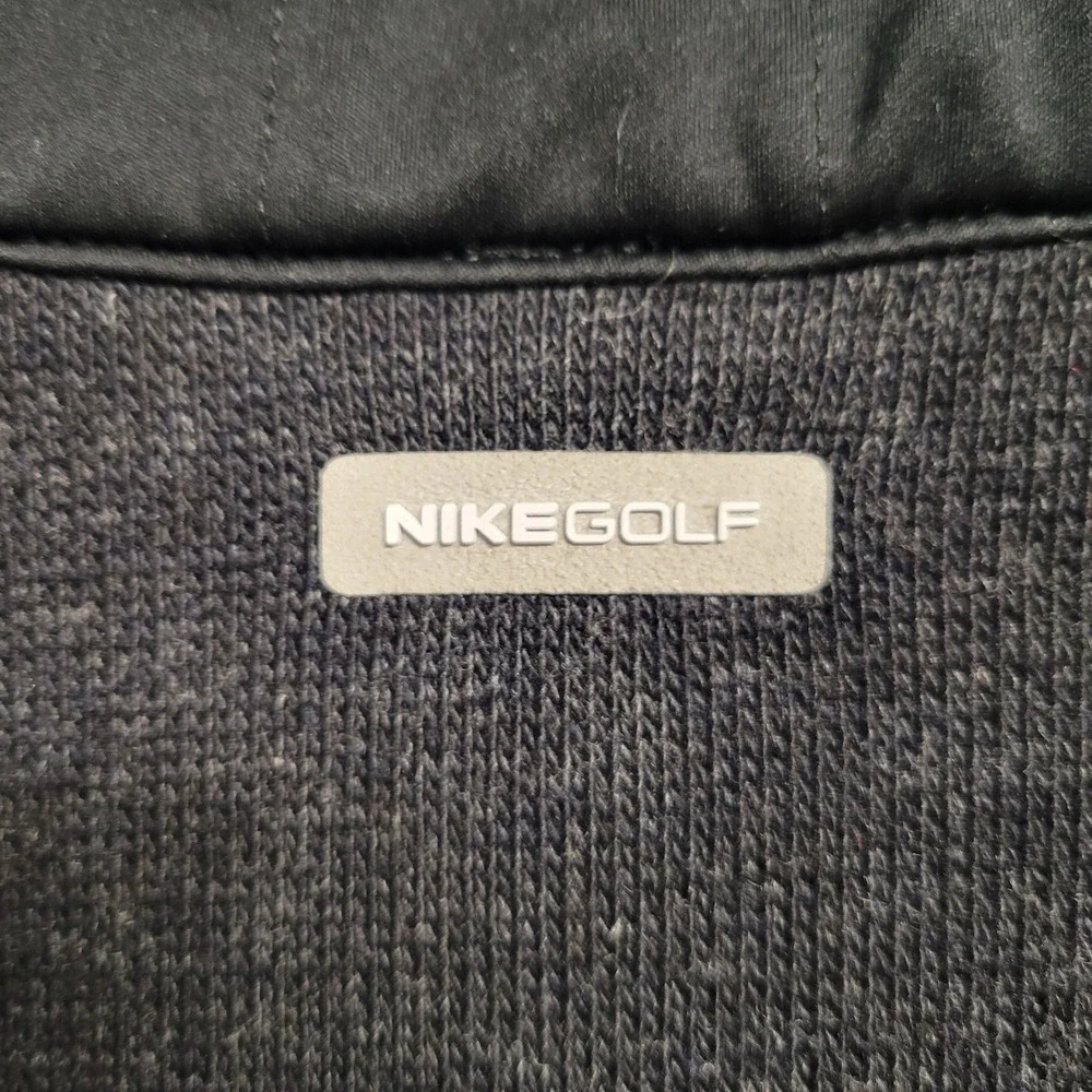 Nike Golf Tour Performance Womens Medium Black Knit Full Zip Vest Pickleball‎